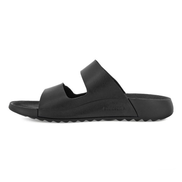 Ecco Women's Black Double Strap Sandals - Picture 2 of 8